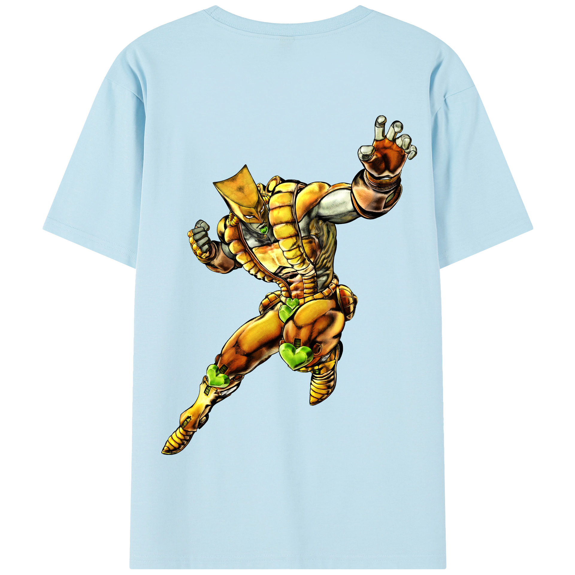 （画像用） ジョジョの奇妙な冒険 ディオ?ブランドー JoJo's Bizarre Adventure Dio Brando 綿100％半袖Tシャツ（背面プリント）